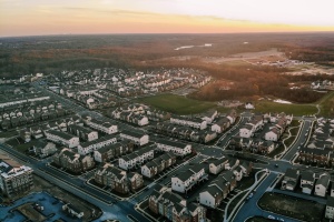 An aerial view of Montgomery County, MD 